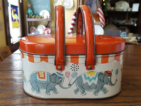 metal lunch box circus|Circus Lunch Box for sale .